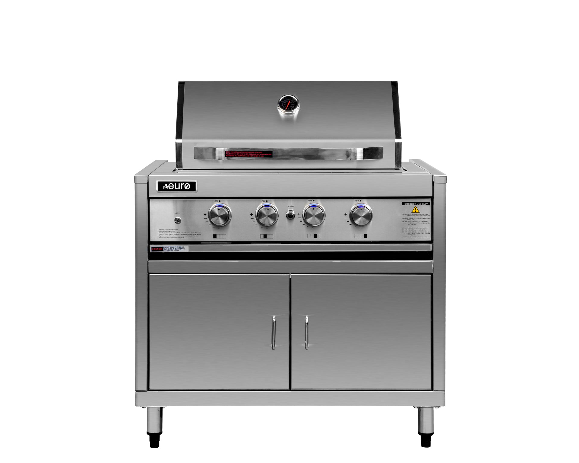 Stainless Steel 4 Burner BBQ Module - cronin-alfresco