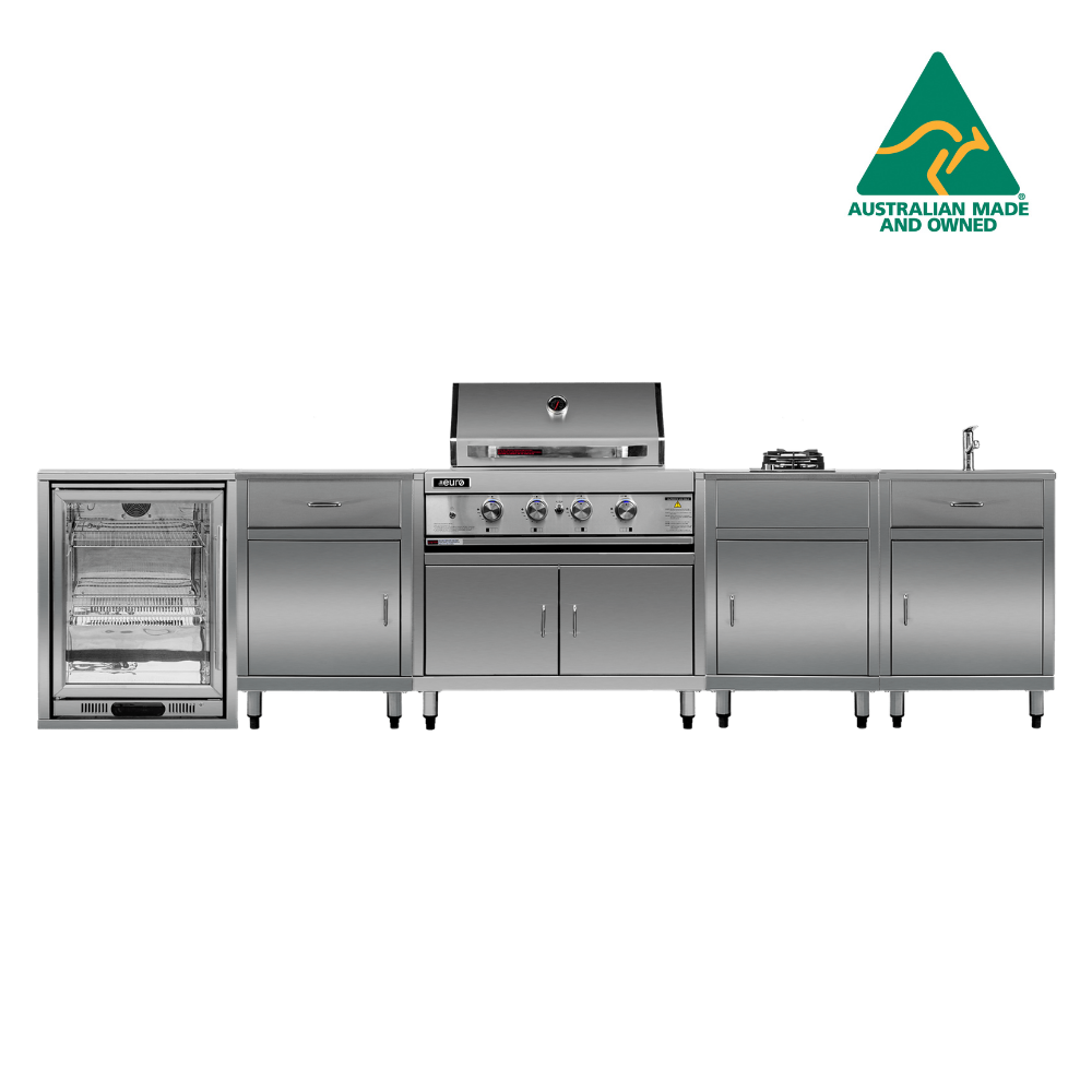 Australian made stainless steel cabinets for alfresco area